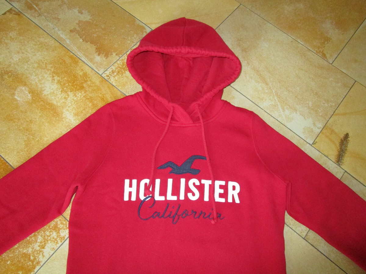 Kapuzenpullover Hollister Pulli Damen Rot Kapuzenpullover