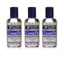3 Pack Hollywood Beauty Coconut Oil Moisturize Hair - 2 fl oz 59.2 ml Each