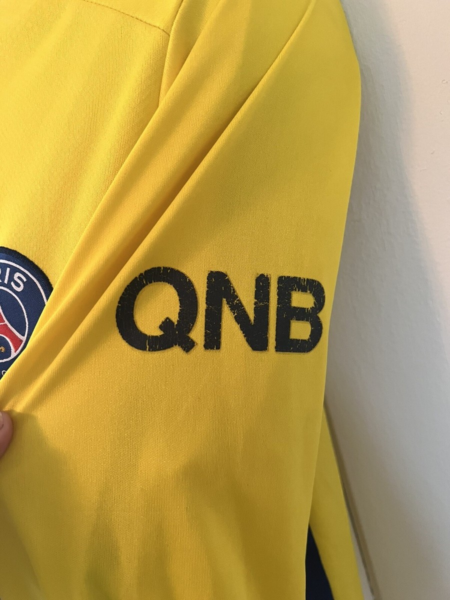 Nike Paris Saint-Germain 長袖シャツ イエロー Nike 2017 Paris Saint Germain PSG Yellow Long-Sleeve Kit Jersey