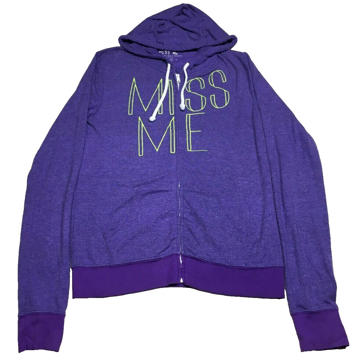 Tamaño Regular sólido Miss Me sudaderas para mujeres