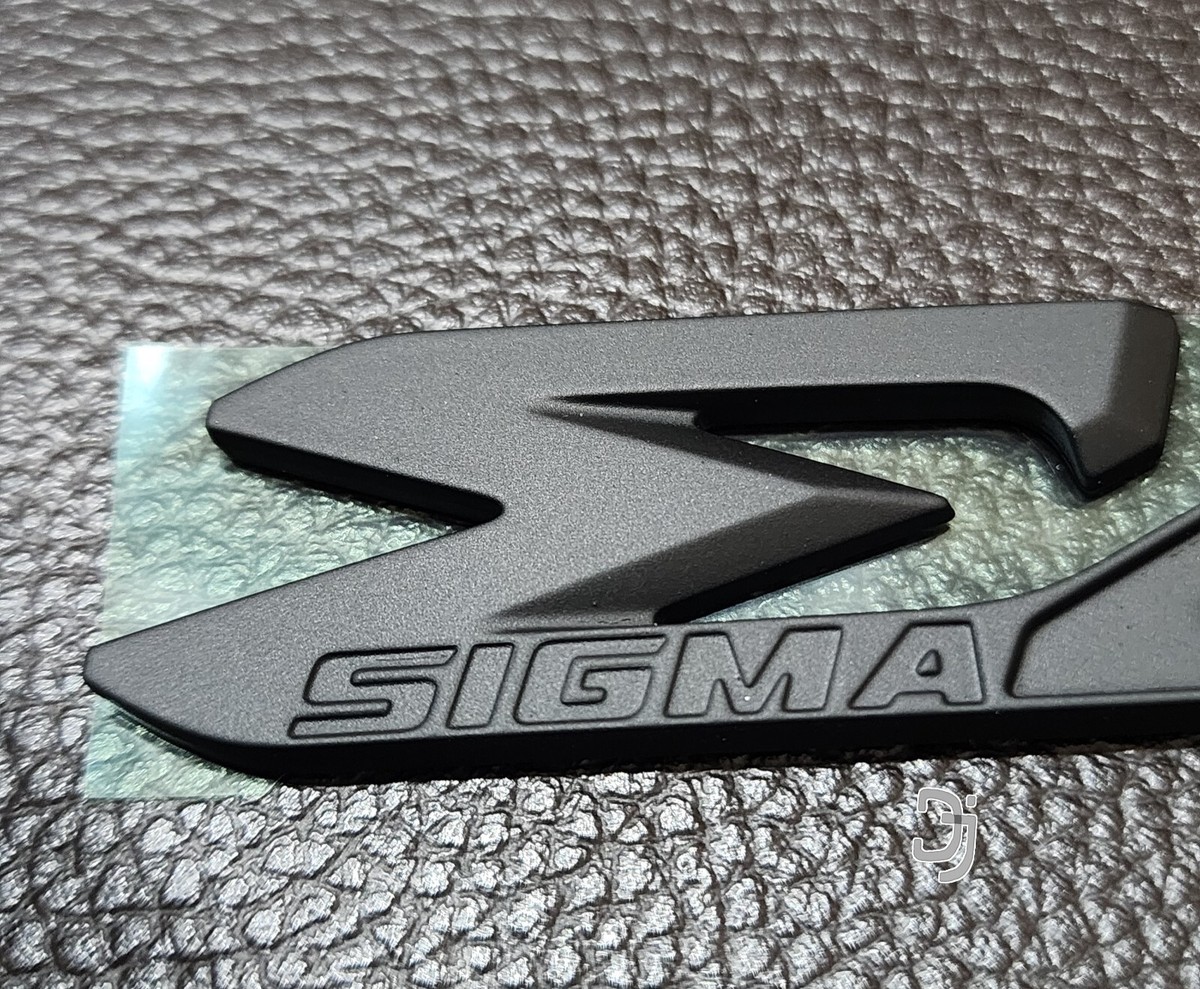 SIGMA 4 TOYOTA Matt BlacK Logo Emblem Decal Rear For Toyota