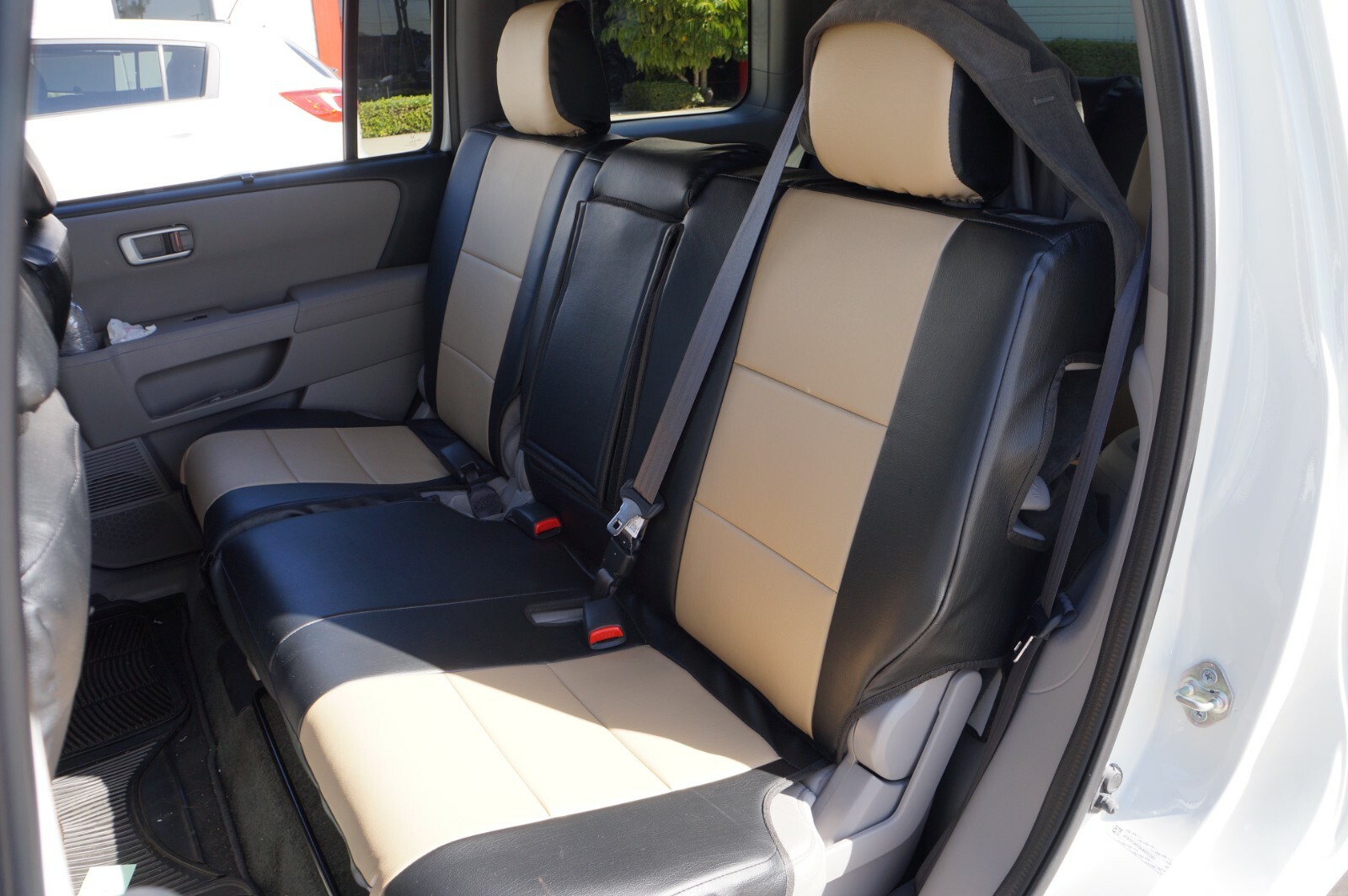 IGGEE S.LEATHER CUSTOM FIT FRONT SEAT COVERS FOR HONDA ELEMENT 2003