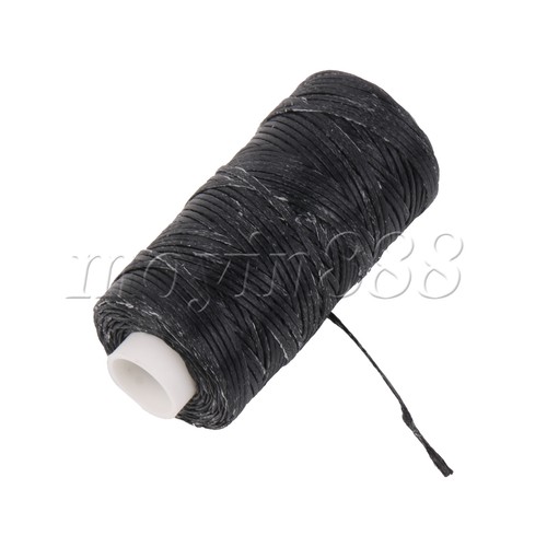 Leather Sewing Waxed Thread Wax Cord String for Hand Stitching 55 Yards L Black - Picture 3 of 6