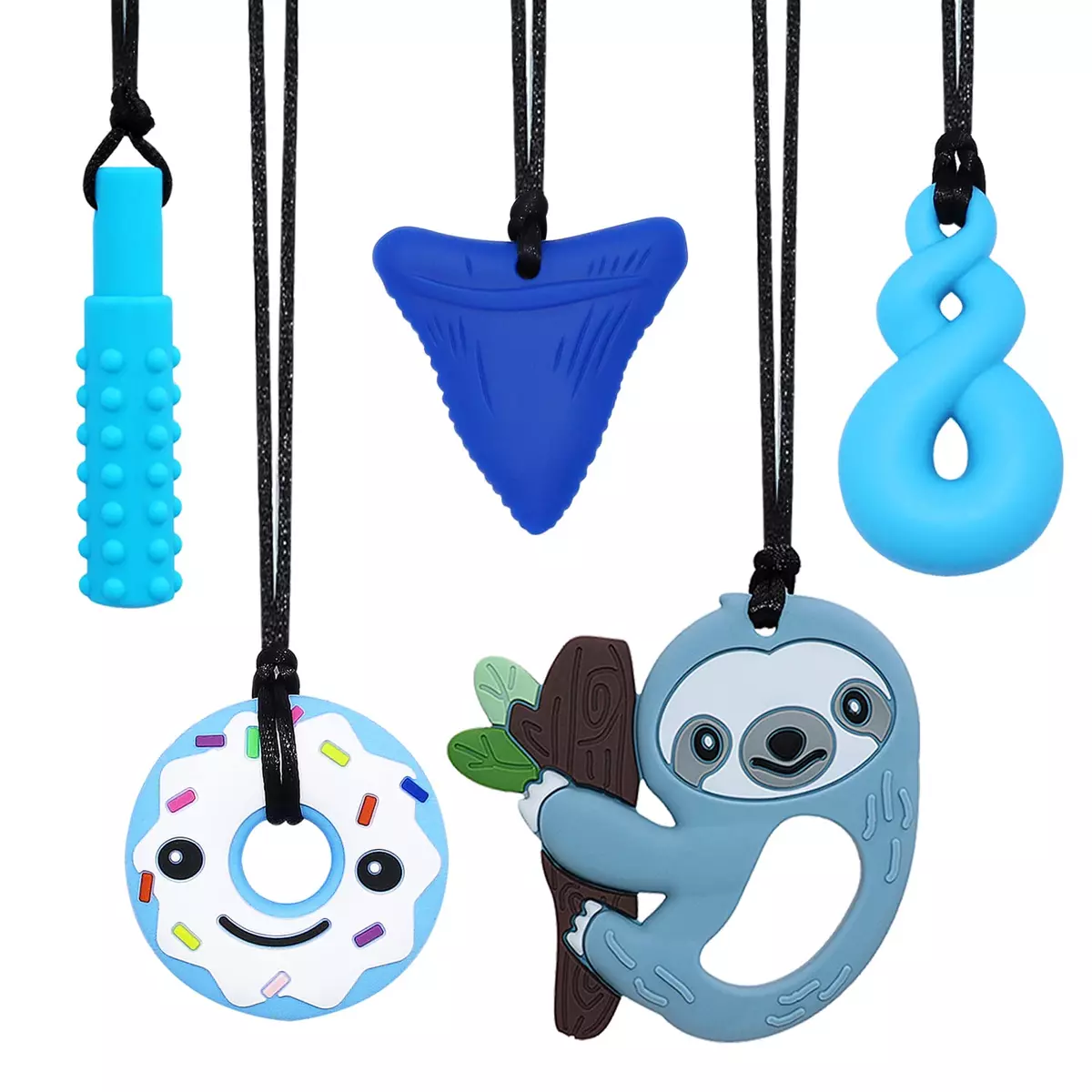 Sensory Chew Necklace Kids Boys Girls Silicone Chew Toys - Temu