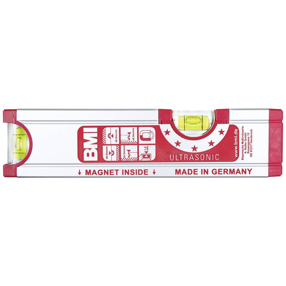 BMI 692020M Livella a bolla con magnete 200 mm 0.5 mm/m