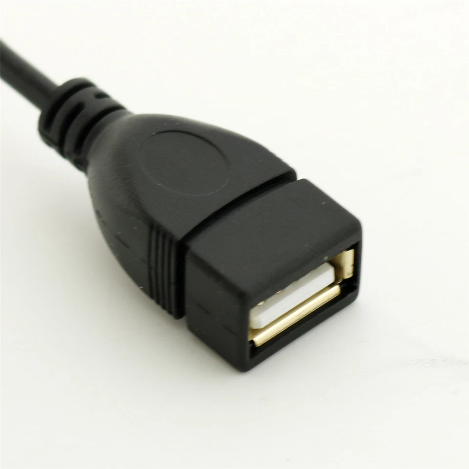 1x Gold Type C 3.1 Male Right Angled to USB 2.0 A Female Data Charging OTG Cable - Image 3 of 4