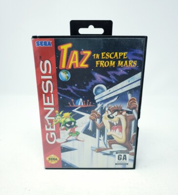 Taz in Escape From Mars (Sega Genesis) CIB Complete w/ Manual 