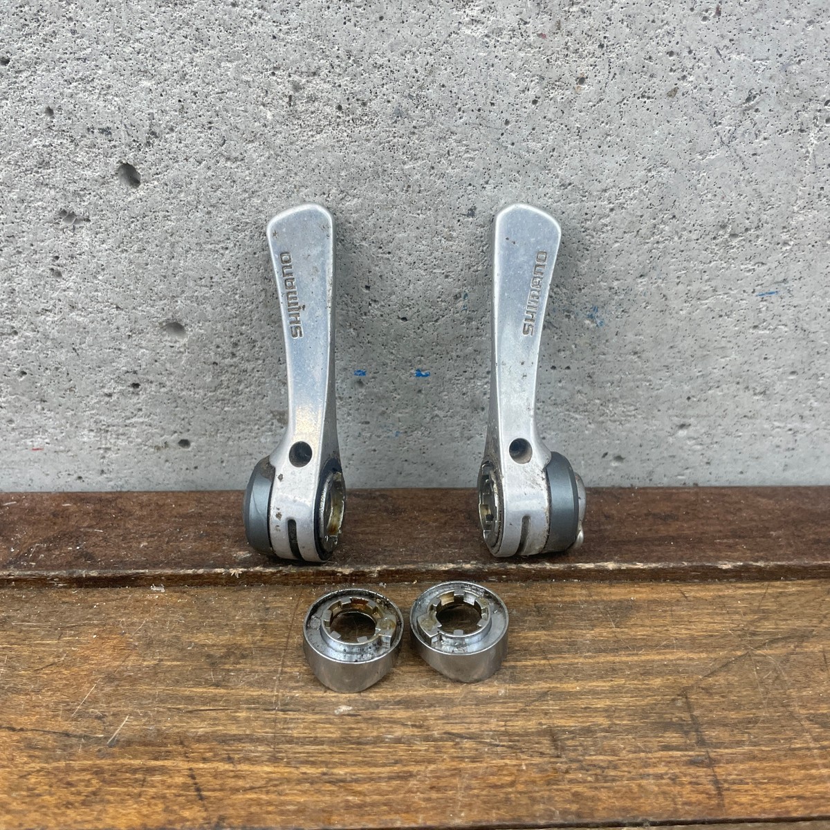 Vintage Shimano SL-A400 Shift Lever Set 7 Speed Index Light