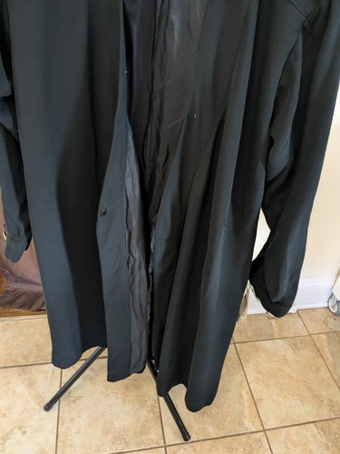 Vintage Albert Nipon Boutique Dress Black Wrap Size 10 Shoulder Pad New With Tag - Picture 4 of 17