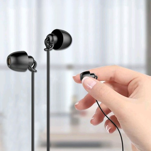 3.5mm Sleep Headset In Ear Earphone Stereo Silicone Earbuds Wired Headphone * - Picture 1 of 14