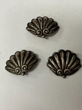MEXICAN MARGOT DE TAXCO 3 STERLING SILVER  BUTTONS 15.2 GRAMS #5149