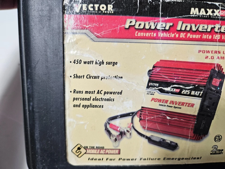 Vector 225 Watt DC to AC Power Inverter With Case - Image 3 of 4