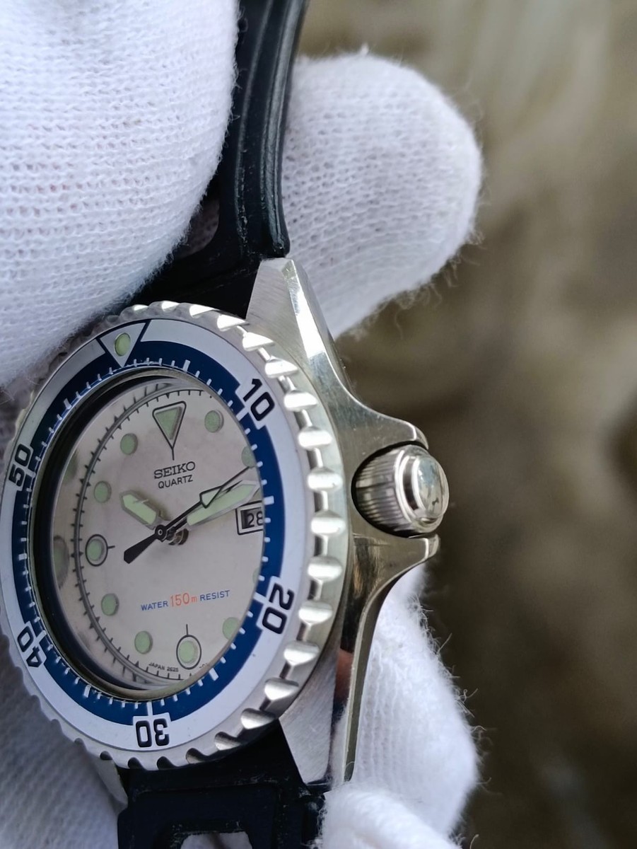 Vintage Seiko 2625-0170 Diver 150M Quartz White Dial Japan Vintage Seiko 2625-0170 Diver 150M Quartz White Dial Japan