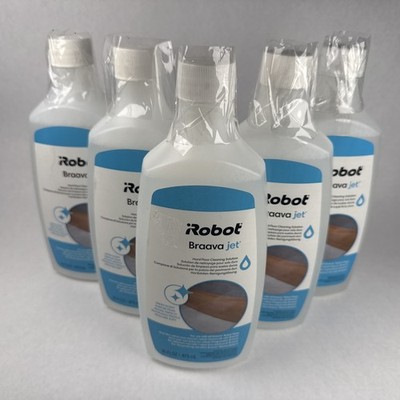 5 Bottles- iRobot Braava Jet Hard Floor Cleaning Solution - 16 oz -