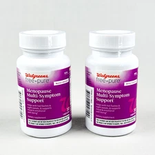 2x Walgreens Free+Pure Menopause Multi-Symptom Support Capsules (30ct per)