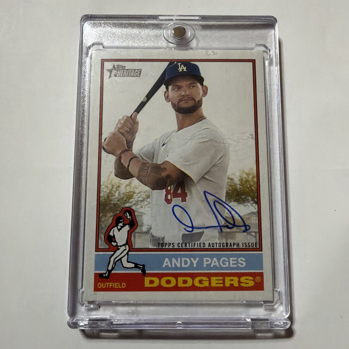 2025 Topps Heritage Baseball Real Ones Auto Andy Pages #ROA-APA LA 