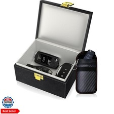 Faraday Box with Faraday Bags for Car Keys, Car Key Signal Blocking Box, Keyl...