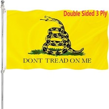 Dont Tread On Me Flag 3x5 Outdoor 240D Heavy Polyester Duty Double Sided 3 Ply G