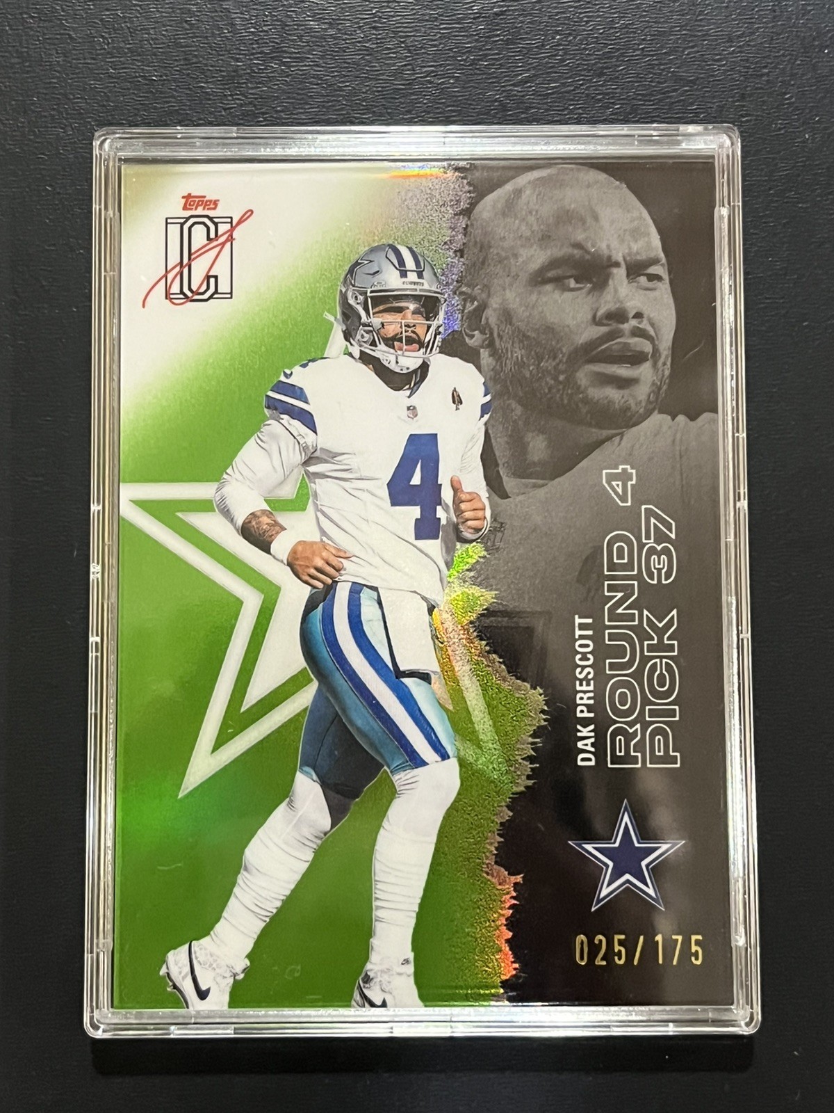 Dak Prescott 2025 Topps Signature Class #15 Green Refractor /150