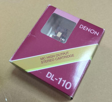 DENON DL 110 DL110 High Output MC Moving Coil Stereo Phono Cartridge Headshell