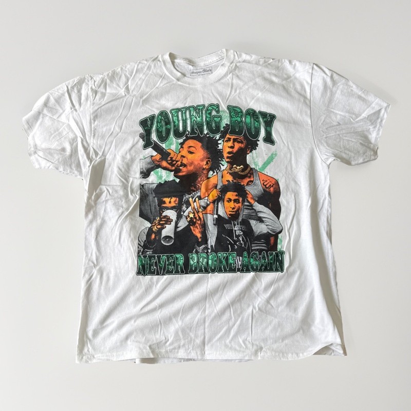 Young Boy, Headgear Classic Shirt,  Never Broke Again T-shirt 2xl. Brand New