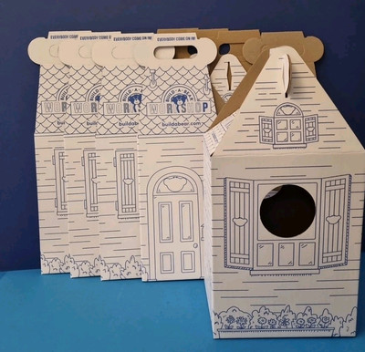 Build A Bear fünf Boxen Brandneu mit Etikett leere Cub Box Haus Farbe in Box Präsentationsbox 