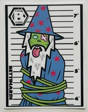 🎃Niezwykle rzadka naklejka Bettinardi Zombie Wizard Tour limitowana nowa naklejka naklejka🎃