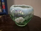 Fenton A Garden Of Friends Is Always In Bloom Signed Bowl Candle Holder
