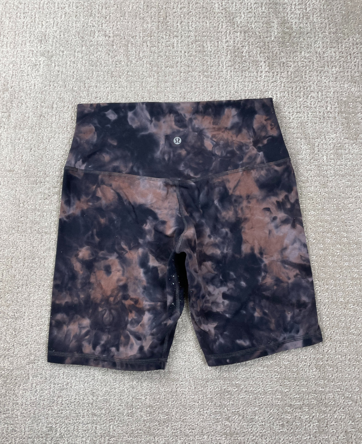 Lululemon Align Shorts Womens 8 Pink Gray Diamond Dye Athleticwear Gym LW7BLTS