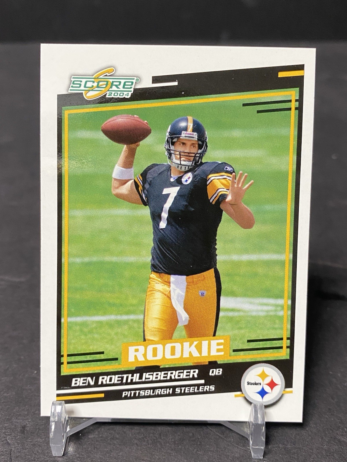 2004 Score Ben Roethlisberger Rookie RC #381 Pittsburgh Steelers A