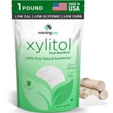 Morning Pep Pure Birch Xylitol (Keto Diet Friendly) Sweetener with no