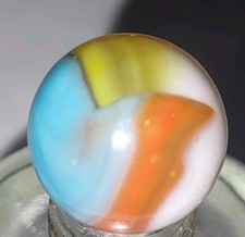 W16- Vintage Vitro Tri-Lite Tigers Eye Marble -         U.S.A.         .61"
