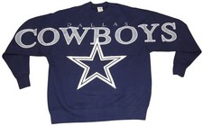 Vintage 1993 Dallas Cowboys Cliff Engle Large Spellout Pullover Sweatshirt XL