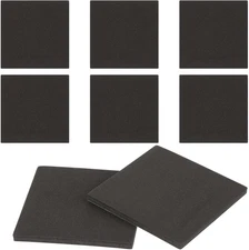 8Pcs Foam Padding Sheets with Adhesive Backing - Self Stick Neoprene Black 