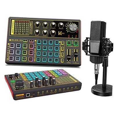 K300 Podcast Equipment Bundle, With Podcast Condenser Microphone, Pro Max Black