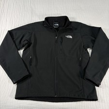 The North Face Jacket Mens Medium Black Apex Bionic Softshell Full Zip Outdoor *