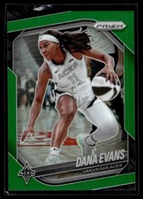 Dana Evans 2025 Panini Prizm WNBA Green Prizm Card #33