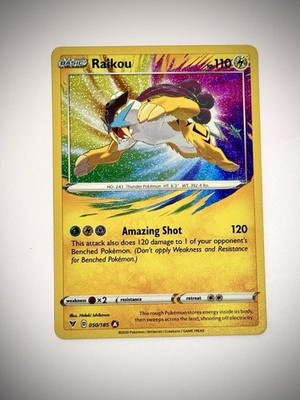 raikou pokemon card amazing rare Kstamps - 050/185 - - Vivid Voltage - Near Mint/Mint Weakness Fighting 2 Resistance None None Retreat Cost Pokemon Raikou Amazing Rare SWSH04: