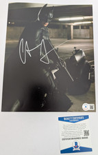 Christian Bale Batman Signed 8x10 Photo Beckett COA Authentic Autograph K