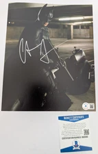 Christian Bale Batman Signed 8x10 Photo Beckett COA Authentic Autograph K