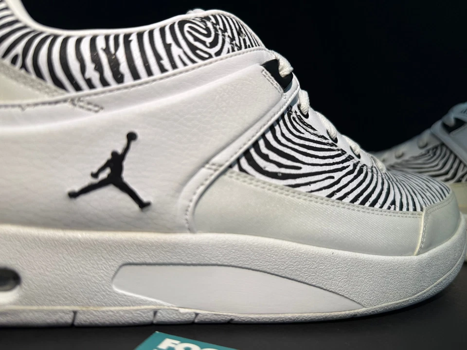 NIKE AIR JORDAN CLASSIC '87 LOW II 2 RETRO BLANCO NEGRO CEBRA 317771-103 10 8.5 Foto 3 de 4