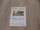 étiquette de vin la chasse