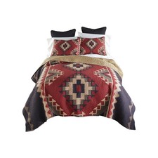 Donna Sharp Queen Bedding Set - 3 Piece - Mojave Red Southwest Quilt Set with...