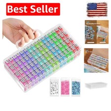 64 Jars Storage Containers for Diamond Art Kits for Adults, Portable Storage ...