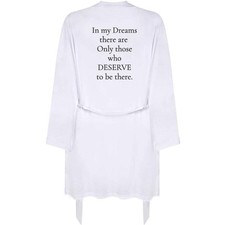 'Motivational Text' Adult Dressing Robe / Gown RO049961 
