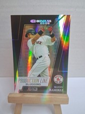 2005 Donruss Manny Ramirez  50/50 Production Line #PL-8 RARE Mint