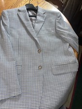Lauren Ralph Lauren Grey Blue Plaid Ultraflex Lexington Sport Coat NWT 42R 295