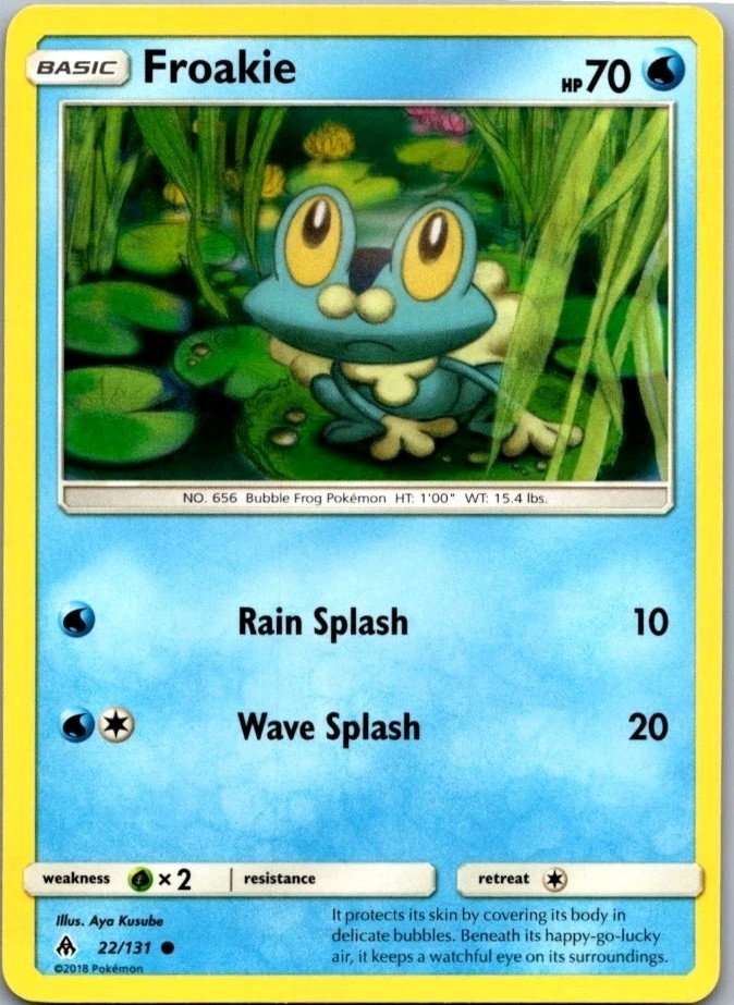 2018 Pokemon Sun & Moon Forbidden Light Froakie #22/131 NM