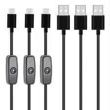 Type-C USB Cable for Raspberry Pi 4 B with ON/OFF Power Switch for Raspberry ...