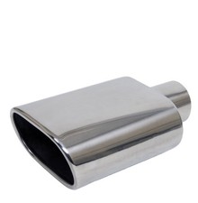 Summit Racing Polished Oval Exhaust Tips - 2.25 Inlet - Like New Pair-2